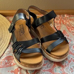 PIKOLINOS Black Women's Sandals Size 6.